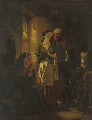 The Choice by Thomas Faed Oil Painting