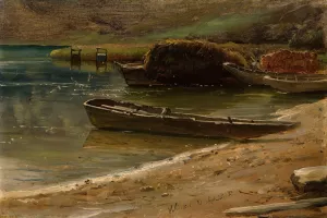 At the Bank, Winkel in Switzerland by Thomas Fearnley Oil Painting