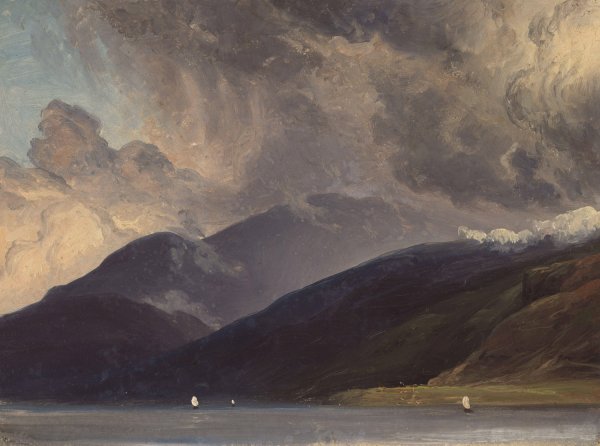 From Balestrand at the Sognefjord  by Thomas Fearnley - Hand-Painted Oil Painting Reproduction