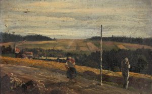 Lansdscapestudy by Thomas Fearnley Oil Painting
