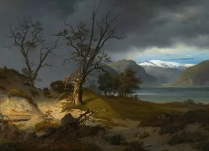Rider In A Landscape by Thomas Fearnley Oil Painting