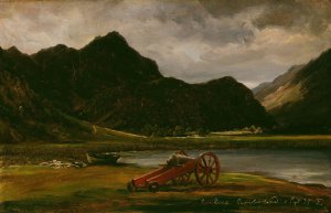 The Cannon at Derwentwater Oil painting by Thomas Fearnley