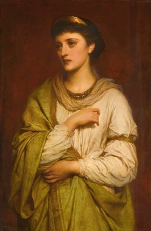 A Roman Maiden by Thomas Francis Dicksee Oil Painting