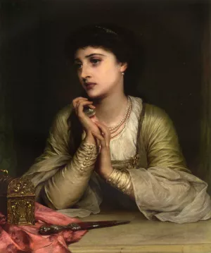 Distant Thoughts by Thomas Francis Dicksee - Oil Painting Reproduction