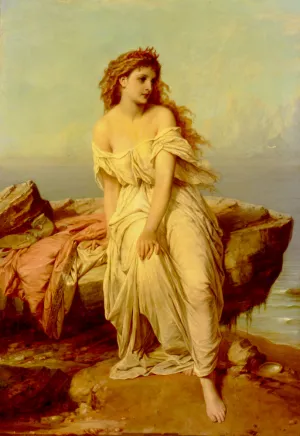Miranda Oil painting by Thomas Francis Dicksee