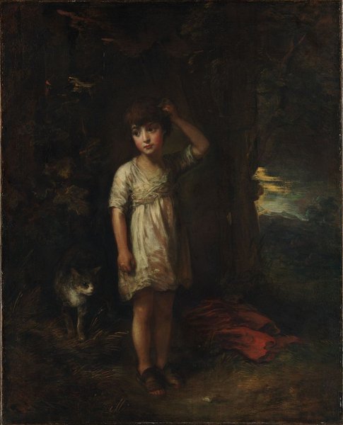 Main Product Photo of A Boy with a Cat ? Morning Painting by Thomas Gainsborough