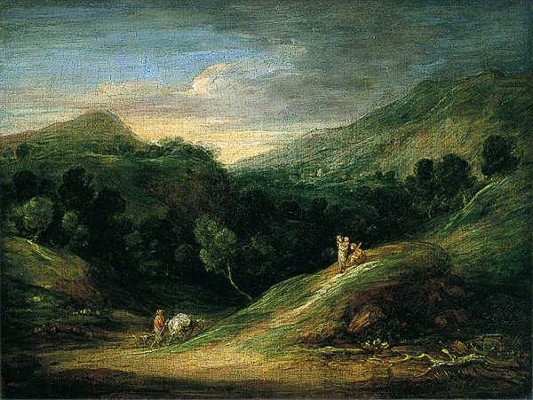 Main Product Photo of An Extensive Wooded Upland Landscape Painting by Thomas Gainsborough