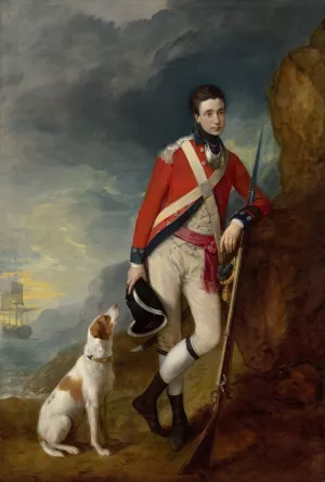 An Officer of the 4th Regiment of Foot Oil painting by Thomas Gainsborough