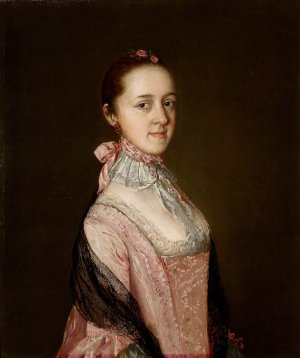 Caroline, Mrs Nathaniel Acton Oil painting by Thomas Gainsborough