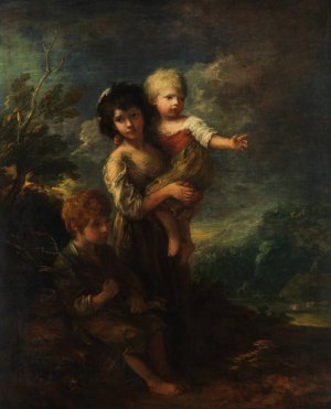 Cottage Children by Thomas Gainsborough Oil Painting