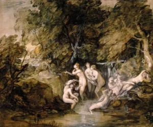 Diana and Actaeon by Thomas Gainsborough - Oil Painting Reproduction
