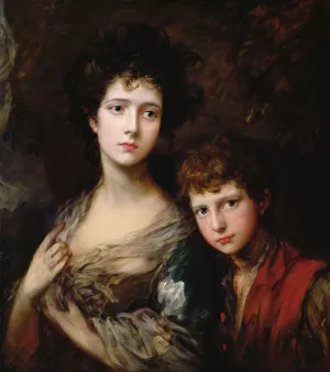 Elizabeth and Thomas Linley by Thomas Gainsborough - Oil Painting Reproduction