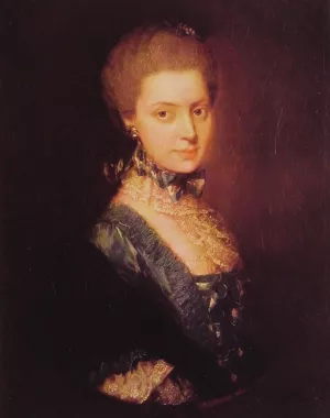 Elizabeth Wrottesley by Thomas Gainsborough Oil Painting