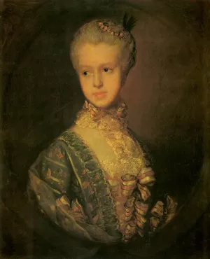 Elizabeth Wrottesly II by Thomas Gainsborough - Oil Painting Reproduction