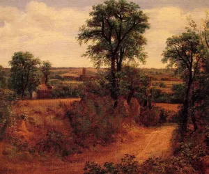 Fen Bridge Lane Oil painting by Thomas Gainsborough
