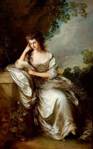 Frances Browne, Mrs John Douglas by Thomas Gainsborough - Oil Painting Reproduction