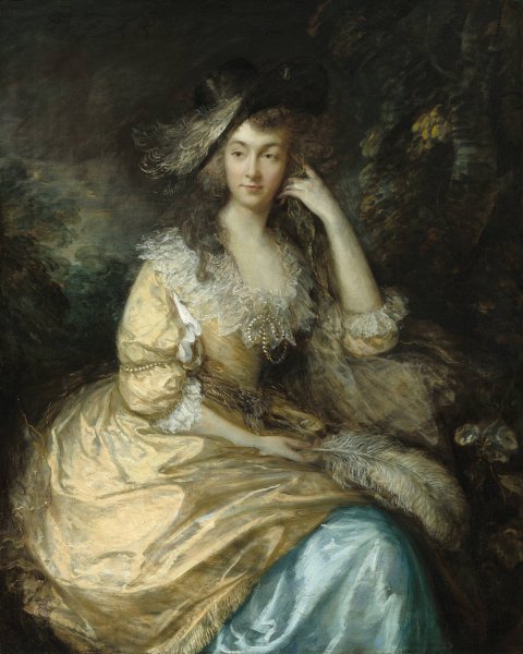 Frances Susanna,Lady de Dunstanville  by Thomas Gainsborough - Hand-Painted Oil Painting Reproduction