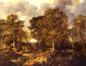 Gainsborough's Forest (Cornard Wood) Oil painting by Thomas Gainsborough