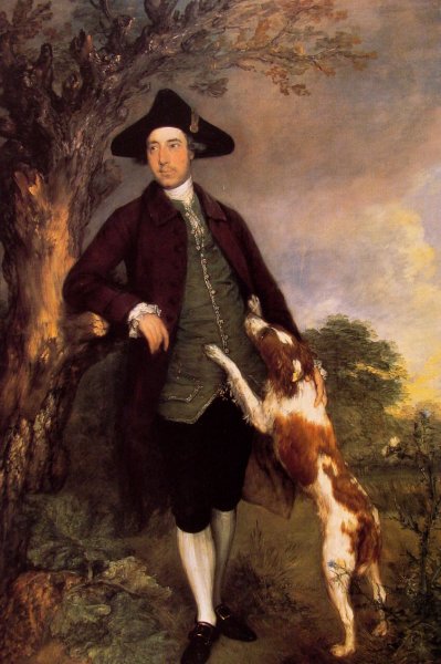 George, Lord Vernon by Thomas Gainsborough - Hand-Painted Oil Painting Reproduction