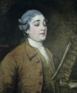 Giusto Ferdinando Tenducci by Thomas Gainsborough Oil Painting