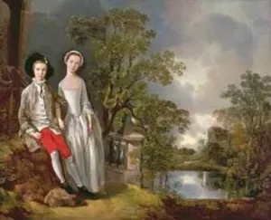 Heneage Lloyd and His Sister by Thomas Gainsborough - Oil Painting Reproduction