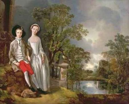 Heneage Lloyd and His Sister by Thomas Gainsborough - Hand-Painted Oil Painting Reproduction