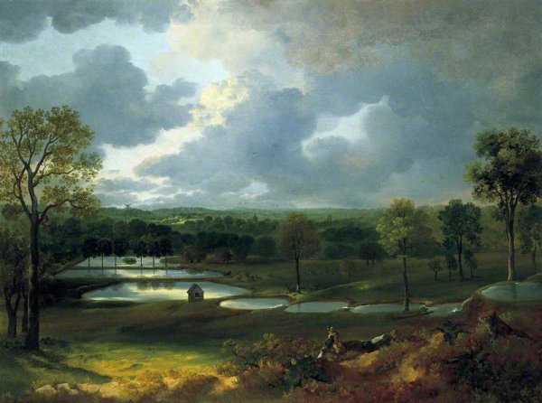 Holywells Park, Ipswich by Thomas Gainsborough - Hand-Painted Oil Painting Reproduction