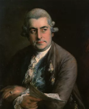 Johann Christian Bach by Thomas Gainsborough - Oil Painting Reproduction