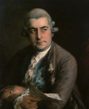 Johann Christian Bach Oil painting by Thomas Gainsborough