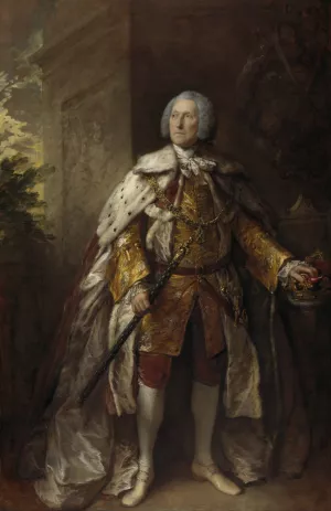 John Campbell, 4th Duke of Argyll, about 1693 - 1770. Soldier by Thomas Gainsborough Oil Painting