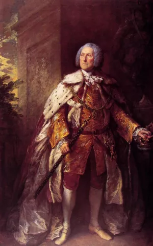 John, fourth Duke of Argyll Oil painting by Thomas Gainsborough