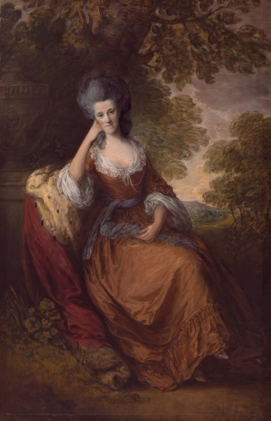 Lady Anne Hamilton  by Thomas Gainsborough - Hand-Painted Oil Painting Reproduction