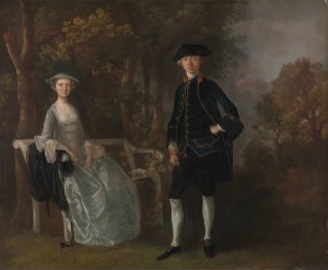 Lady Lloyd and Her Son, Richard Savage Lloyd, of Hintlesham Hall, Suffolk by Thomas Gainsborough Oil Painting