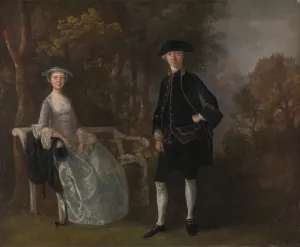 Lady Lloyd and Her Son, Richard Savage Lloyd, of Hintlesham Hall, Suffolk by Thomas Gainsborough Oil Painting