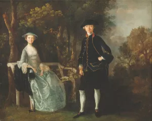 Lady Lloyd and Her Son, Richard Savage Lloyd, of Hintlesham Hall, Suffolk by Thomas Gainsborough Oil Painting