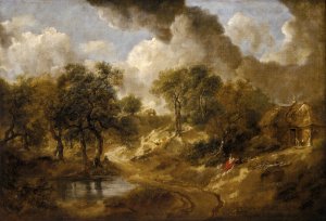 Landscape in Suffolk by Thomas Gainsborough Oil Painting