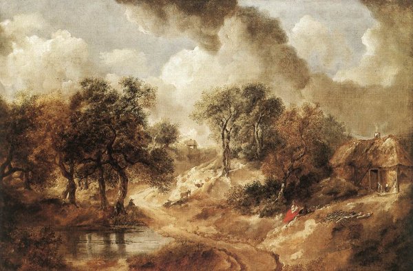 Main Product Photo of Landscape in Suffolk Painting by Thomas Gainsborough