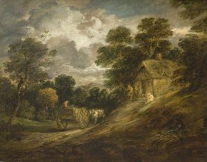 Landscape with a Cottage and a Cart