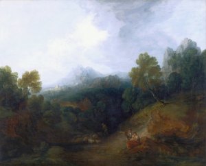 Landscape with a Flock of Sheep by Thomas Gainsborough Oil Painting