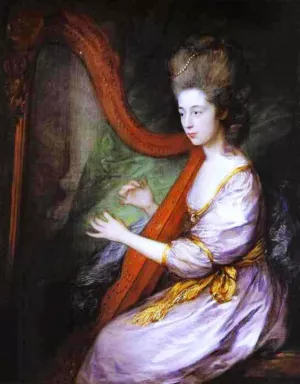 Louisa, Lady Clarges Oil painting by Thomas Gainsborough