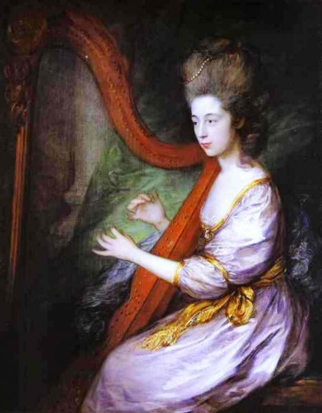 Main Product Photo of Louisa, Lady Clarges Painting by Thomas Gainsborough