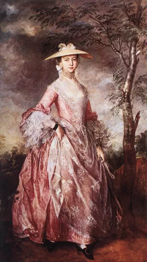 Mary, Countess of Howe Oil painting by Thomas Gainsborough