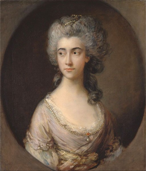 Mary Heberden by Thomas Gainsborough - Hand-Painted Oil Painting Reproduction