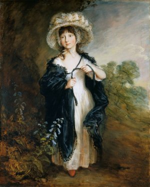 Miss Elizabeth Haverfield by Thomas Gainsborough Oil Painting