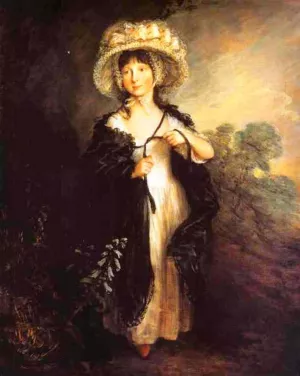 Miss Haverfield by Thomas Gainsborough - Oil Painting Reproduction