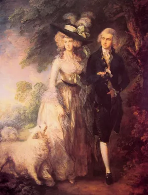 Mr and Mrs William Hallett by Thomas Gainsborough - Oil Painting Reproduction