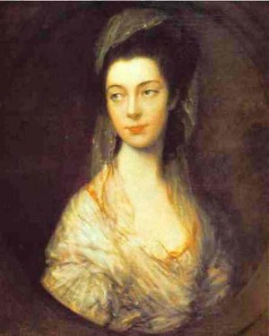 Mrs. Christopher Horton, later Anne, Duchess of Cumberland Oil painting by Thomas Gainsborough