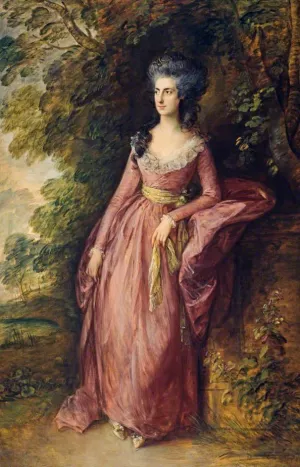 Mrs Hamilton Nisbet by Thomas Gainsborough Oil Painting