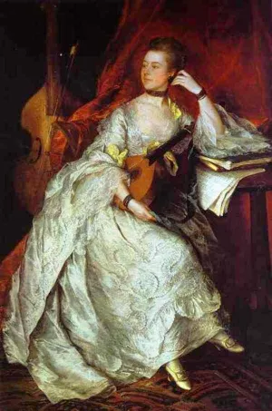 Mrs. Philip Thicknesse, nee Anne Ford by Thomas Gainsborough Oil Painting