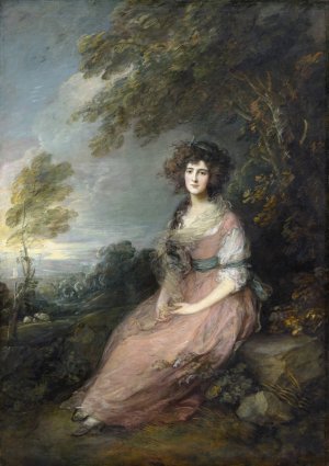 Mrs. Richard Brinsley Sheridan by Thomas Gainsborough Oil Painting